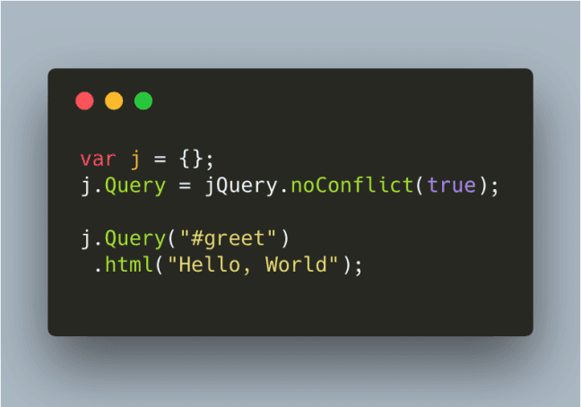jQuery noConflict